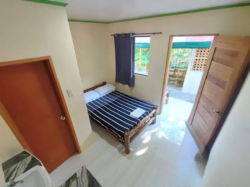 Patio View Room private seating area — Rose Apartments Bohol